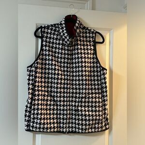 Black and White Houndstooth Vest (Large?)